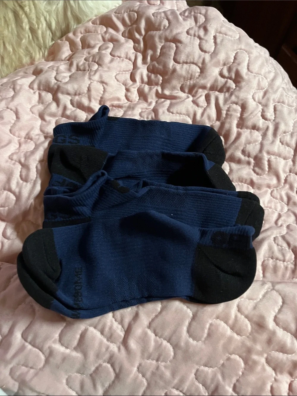 Men's Navy and Black Low-Cut Athletic Socks - Pack figgs